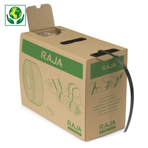 Sada recyklované PP vázací pásky v přepravní krabici | RAJA