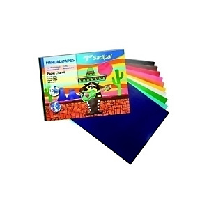 Sadipal Bloc de manualidades 10 hojas, papel charol, colores surtidos Sadipal Bloc de manualidades 10 hojas, papel charol, colores surtidos