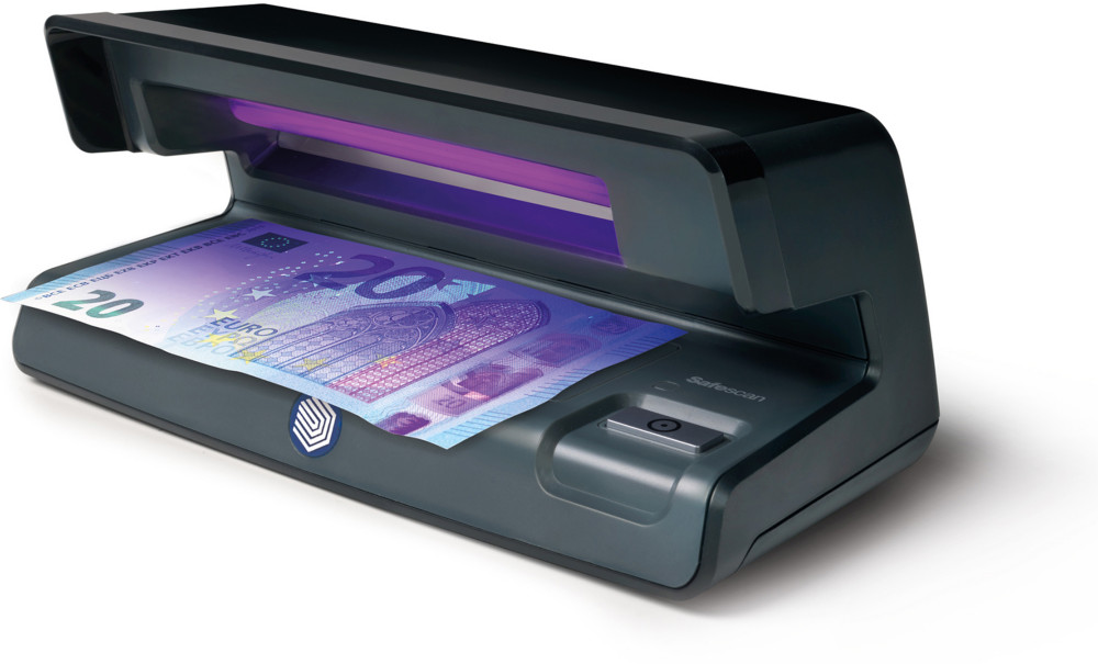 Safescan Détecteur de faux billets ultraviolet 50 ; conception plate ; résultats instantanés ; lampe UV 7 W ; noir