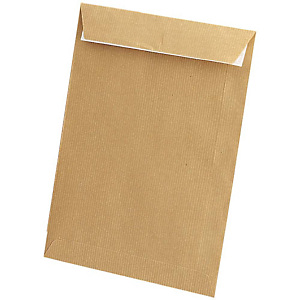 SAM AUTOSAM, Bolsas autoadhesivas 260 x 360 mm. Kraft verjurado marrón SAM AUTOSAM, Bolsas autoadhesivas 260 x 360 mm. Kraft verjurado marrón