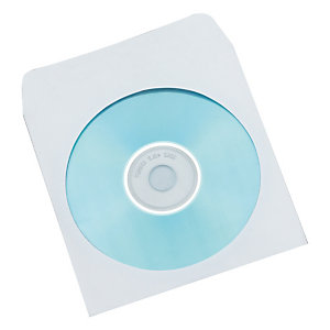 SAM Sobres para CDs de papel blanco