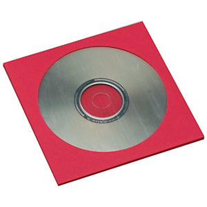 SAM Sobres para CDs de papel rojo