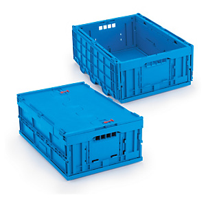 Sammenleggbare kasser med eller uten lokk