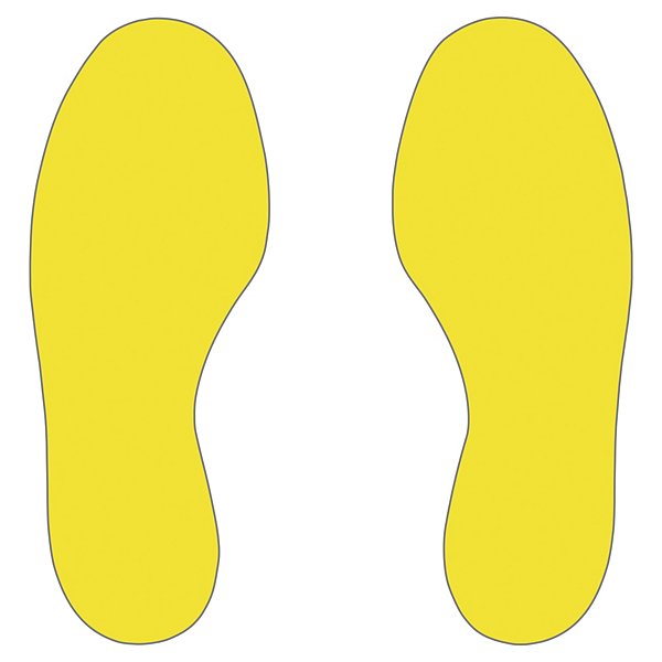 Samolepicí podlahové značení, dodržujte odstup 2m - 4