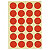 Samolepicí, značkovací kolečka Ø 15mm, červená, 96ks na archu - 4
