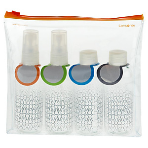 Samsonite Set de 4 botelllas de aseo Samsonite Set de 4 botelllas de aseo