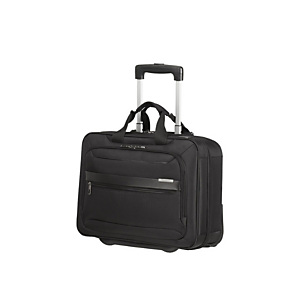 Samsonite Vectura Evo Maletín con ruedas para portátiles de 15,6'', poliéster y poliuretano, negro Samsonite Vectura Evo Maletín con ruedas para portátiles de 15,6'', poliéster y poliuretano, negro