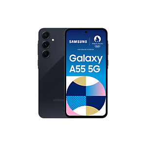 Samsung Galaxy A55 5G, 16,8 cm (6.6''), 8 Go, 128 Go, 50 MP, Android 14, Marine SM-A556BZKAEUB