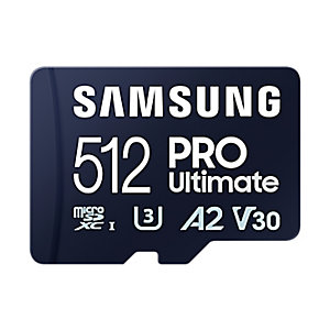 Samsung MB-MY512SB/WW, 512 Go, MicroSDXC, UHS-I, 200 Mo/s, 130 Mo/s, Class 3 (U3)