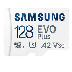 SAMSUNG, Memory card, Micro sd 128gb xc  classe u3 a2, MB-MC128KA/EU