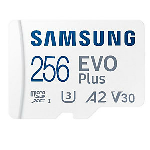 SAMSUNG, Memory card, Micro sd 256gb xc  classe u3 a2, MB-MC256KA/EU