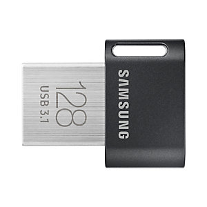 Samsung MUF-128AB, 128 GB, USB tipo A, 3.2 Gen 1 (3.1 Gen 1), 300 MB/s, Sin tapa, Gris, Plata MUF-128AB/APC