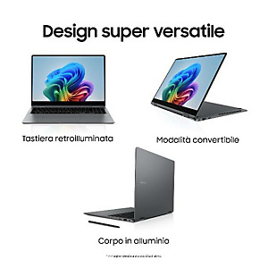 SAMSUNG NOTEBOOK, Notebook e workstation portatili, Galaxy book5 pro 360, NP964QHA-KG1IT SAMSUNG NOTEBOOK, Notebook e workstation portatili, Galaxy book5 pro 360, NP964QHA-KG1IT