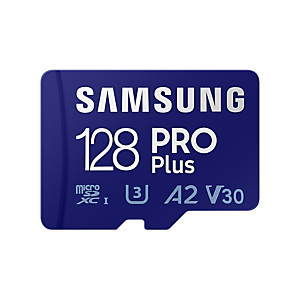 Samsung PRO Plus, 128 GB, MicroSDXC, Clase 10, UHS-I, 160 MB/s, 120 MB/s MB-MD128KA/EU Samsung PRO Plus, 128 GB, MicroSDXC, Clase 10, UHS-I, 160 MB/s, 120 MB/s MB-MD128KA/EU