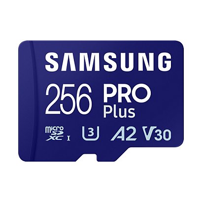 Samsung PRO Plus MB-MD256SA/EU, 256 Go, MicroSD, Classe 3, UHS-I, 180 Mo/s, 130 Mo/s - 1