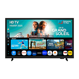 Samsung TU32H5005FK, 81,3 cm (32'), 1366 x 768 Pixeles, LED, Smart TV, Wifi, Negro TU32H5005FKXXC Samsung TU32H5005FK, 81,3 cm (32'), 1366 x 768 Pixeles, LED, Smart TV, Wifi, Negro TU32H5005FKXXC
