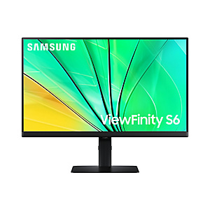 Samsung ViewFinity S6 S60D, 61 cm (24''), 2560 x 1440 Pixeles, Quad HD, 5 ms, Negro LS24D600EAUXEN Samsung ViewFinity S6 S60D, 61 cm (24''), 2560 x 1440 Pixeles, Quad HD, 5 ms, Negro LS24D600EAUXEN