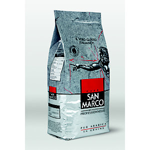 SAN MARCO Café en grains 100% Arabica - Intensité 7 - Paquet de 1kg