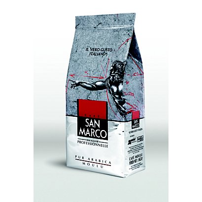 SAN MARCO Café moulu extra fin 100% Arabica - Intensité 7 - Paquet 1kg