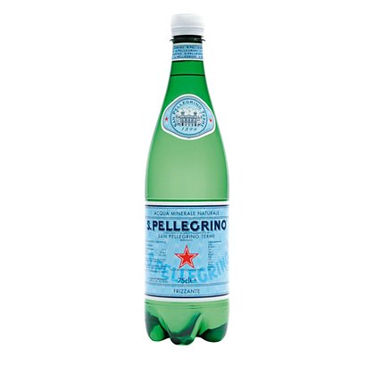 SAN PELLEGRINO Acqua minerale Frizzante Bottiglia 50% R-PET, 750 ml (confezione 6 pezzi)