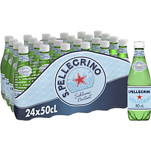 San Pellegrino Eau minérale légèrement pétillante - Lot 24 bouteilles PET 50 cl