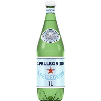 San Pellegrino Eau minérale légèrement pétillante - Lot 6 bouteilles PET 1 L - 1