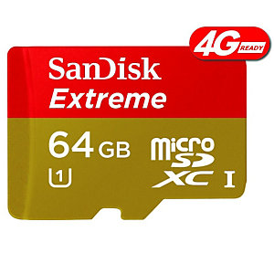 SANDISK Carte Extreme Micro SDHC UHS-I High Speed Class 10 - 64GB