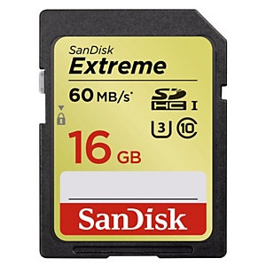 SanDisk Carte Extreme SDHC UHS-I High Speed Class 10 - 16GB