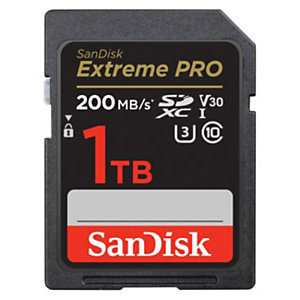 SanDisk Carte mémoire SDXC Extreme Pro Class 10 V30 U3 200/140MB/s - 1TB