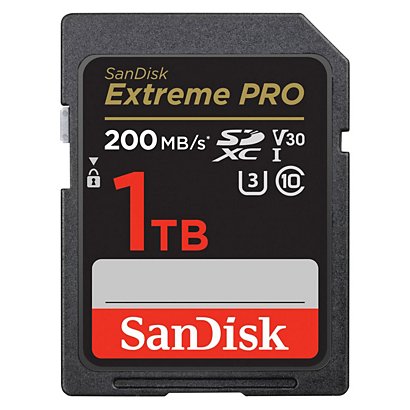 SanDisk Carte mémoire SDXC Extreme Pro Class 10 V30 U3 200/140MB/s - 1TB