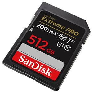 SanDisk Carte mémoire SDXC Extreme Pro Class 10 V30 U3 200/140MB/s - 512GB