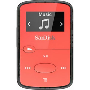 SanDisk Cilip Jam, Lecteur MP3, 8 Go, OLED, USB 2.0, Radio FM, Rouge SDMX26-008G-G46R