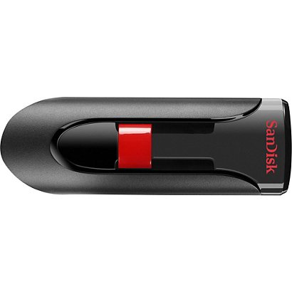 SANDISK Clé USB 2.0 Cruzer® Glide 64 Go, Argent/Rouge