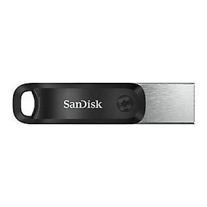 SanDisk Clé USB 3.0 Ixpand Go 64 GB avec connecteur Lightning - Argent/Noir