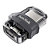 SanDisk Clé USB 3.0 Ultra Dual avec double connectique Micro USB - 32 Go - Argent/Noir - 5
