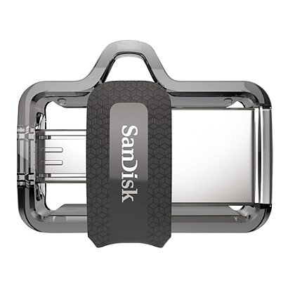 SanDisk Clé USB 3.0 Ultra Dual avec double connectique Micro USB - 32 Go - Argent/Noir - 1