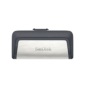 Sandisk Drive USB Ganda Ultra Tipe-C 256 GB, 256 GB, USB Type-A / USB Type-C, 3.2 Gen 1 (3.1 Gen 1), 150 MB/s, Deslizar, Gris, Plata SDDDC2-256G-G46