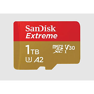 SanDisk Extreme, 1024 Go, MicroSDXC, Classe 3, UHS-I, 190 Mo/s, Class 1 (U1) SDSQXAV-1T00-GN6MA