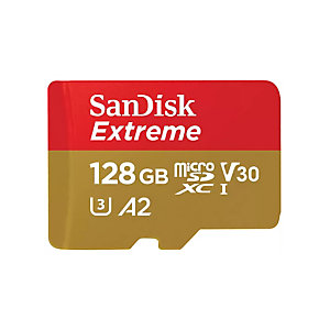 SanDisk Extreme, 128 Go, MicroSDXC, Classe 10, UHS-I, 160 Mo/s, 90 Mo/s SDSQXAA-128G-GN6MA
