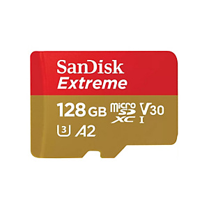 SanDisk Extreme, 128 Go, MicroSDXC, Classe 10, UHS-I, 160 Mo/s, 90 Mo/s SDSQXAA-128G-GN6MA