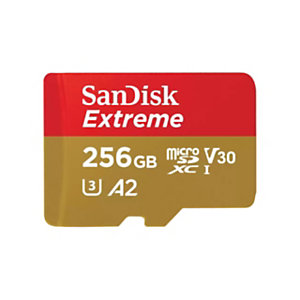 Sandisk Extreme, 256 GB, MicroSDXC, Clase 10, UHS-I, 190 MB/s, 130 MB/s SDSQXAV-256G-GN6GN