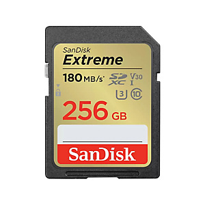 SanDisk Extreme, 256 Go, SDXC, Classe 10, UHS-I, 180 Mo/s, 130 Mo/s SDSDXVV-256G-GNCIN SanDisk Extreme, 256 Go, SDXC, Classe 10, UHS-I, 180 Mo/s, 130 Mo/s SDSDXVV-256G-GNCIN