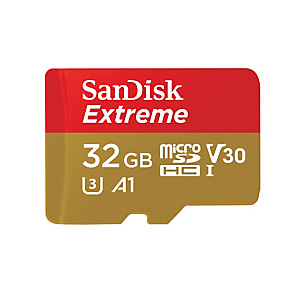 SanDisk Extreme, 32 Go, MicroSDHC, Classe 10, UHS-I, 100 Mo/s, 60 Mo/s SDSQXAF-032G-GN6AA