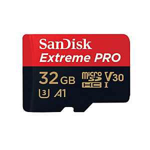 SanDisk Extreme Pro, 32 Go, MicroSDHC, Classe 10, UHS-I, 100 Mo/s, 90 Mo/s SDSQXCG-032G-GN6MA