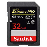 Sandisk Extreme Pro, 32 Go, SDHC, Classe 10, UHS-I, 95 Mo/s, 90 Mo/s SDSDXXG-032G-GN4IN Sandisk Extreme Pro, 32 Go, SDHC, Classe 10, UHS-I, 95 Mo/s, 90 Mo/s SDSDXXG-032G-GN4IN