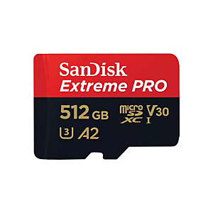Sandisk Extreme PRO, 512 GB, MicroSDXC, Clase 10, UHS-I, 200 MB/s, 140 MB/s SDSQXCD-512G-GN6MA