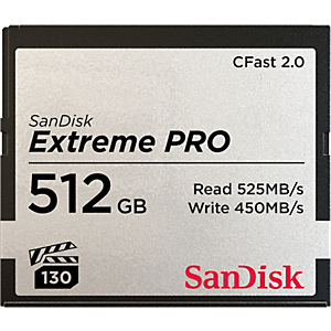 Sandisk Extreme Pro 512GB, 512 GB, CFast 2.0, 525 MB/s, 450 MB/s, Negro, Gris SDCFSP-512G-G46D Sandisk Extreme Pro 512GB, 512 GB, CFast 2.0, 525 MB/s, 450 MB/s, Negro, Gris SDCFSP-512G-G46D