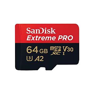 SanDisk Extreme PRO, 64 Go, MicroSDXC, Classe 10, UHS-I, 200 Mo/s, 140 Mo/s SDSQXCU-064G-GN6MA