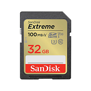SanDisk Extreme SD UHS-I Card, 32 Go, SD, Classe 1, 130 Mo/s, 60 Mo/s, Class 1 (U1) SDSDXWT-032G-GNCIN SanDisk Extreme SD UHS-I Card, 32 Go, SD, Classe 1, 130 Mo/s, 60 Mo/s, Class 1 (U1) SDSDXWT-032G-GNCIN