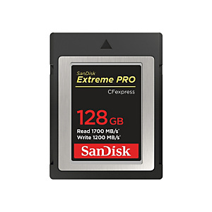 Sandisk ExtremePro, 128 GB, CFexpress, 1700 MB/s, 1200 MB/s, Negro SDCFE-128G-GN4NN Sandisk ExtremePro, 128 GB, CFexpress, 1700 MB/s, 1200 MB/s, Negro SDCFE-128G-GN4NN